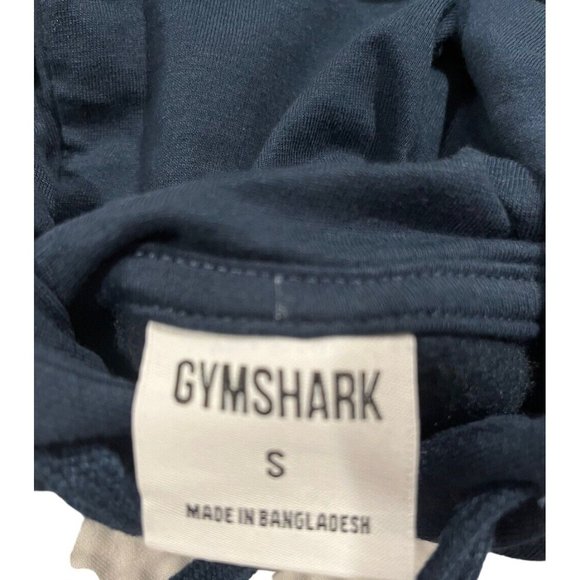 Gymshark Hoodie Sweatshirt Mens Small Sharkhead Infill Logo Pockets Blue Gym ECU - Picture 11 of 12